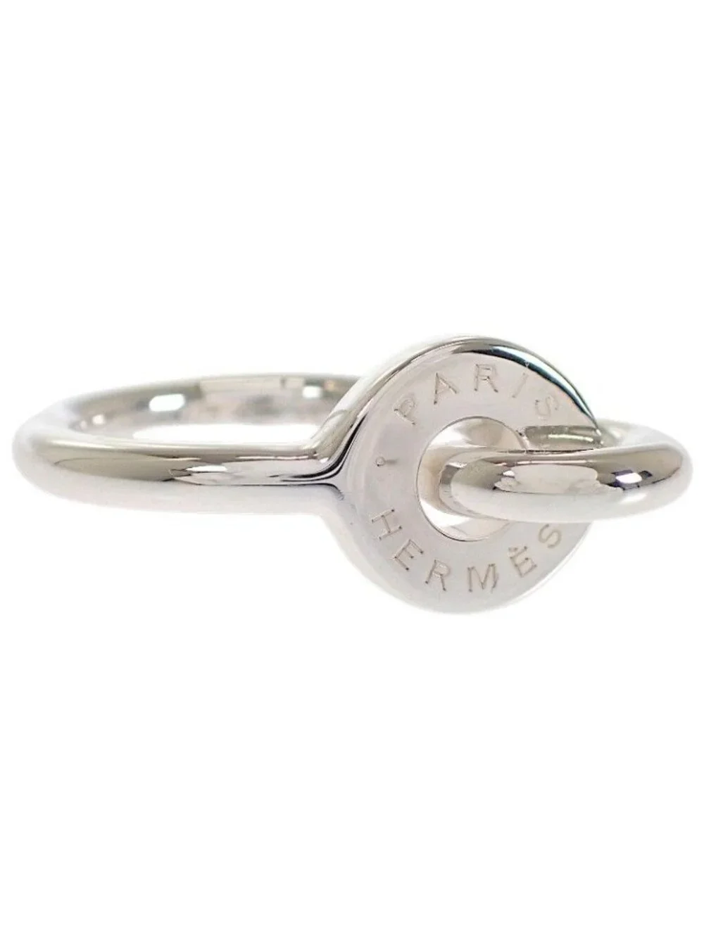 Hermes Voltige Ring 48 Vintage 925 Sterling Silver